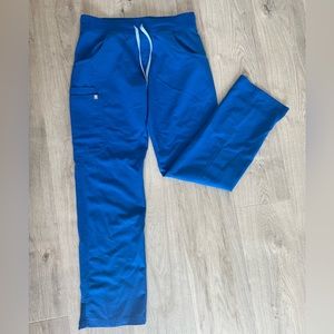 Figs Royal Blue Cargo Scrub Bottoms